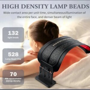 lâmpada de LED fototerapia facial 5 cores
