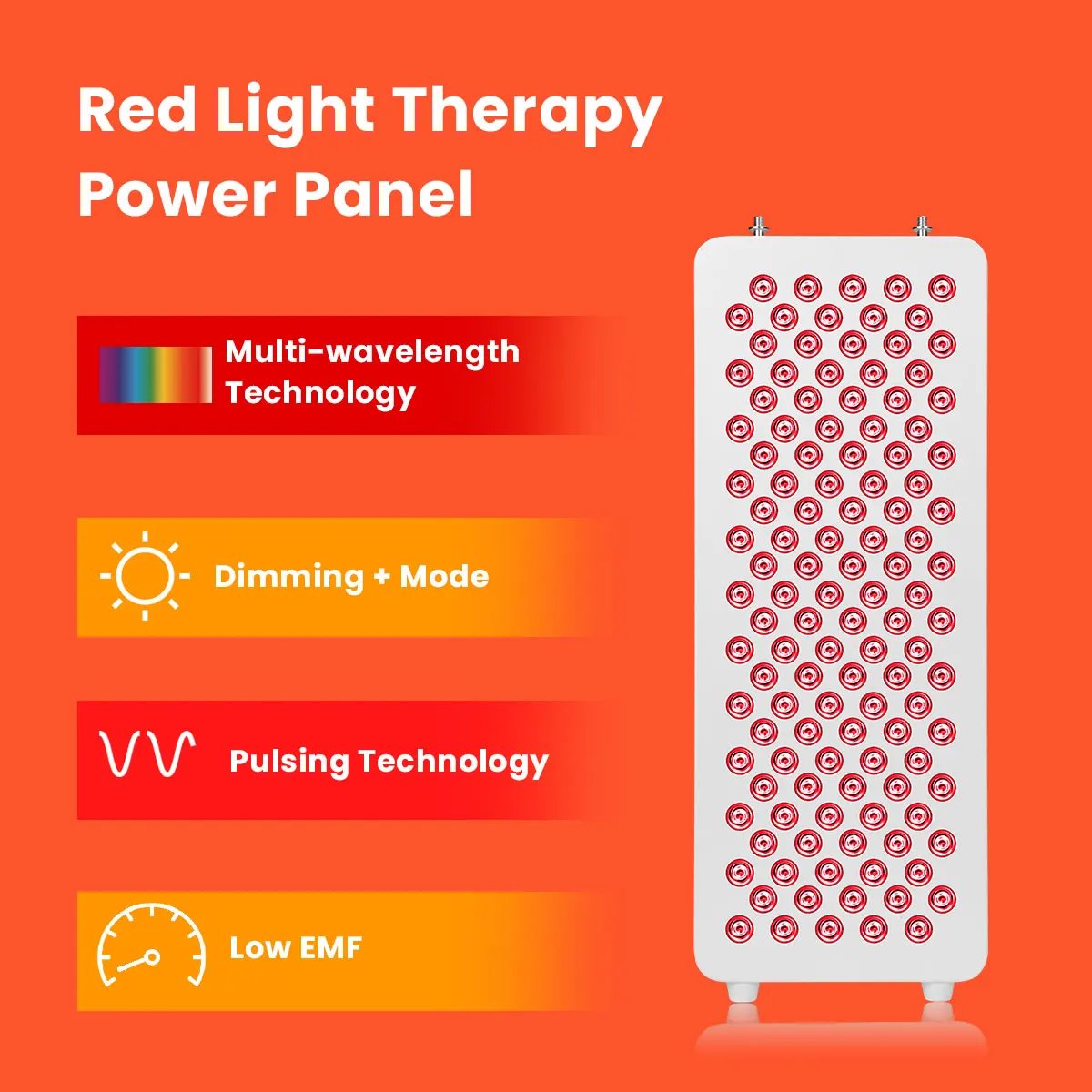 IDEATHERAPY Painel RL120 TOUCH SCREEN Luz Vermelha e Infravermelha - Imagem 5