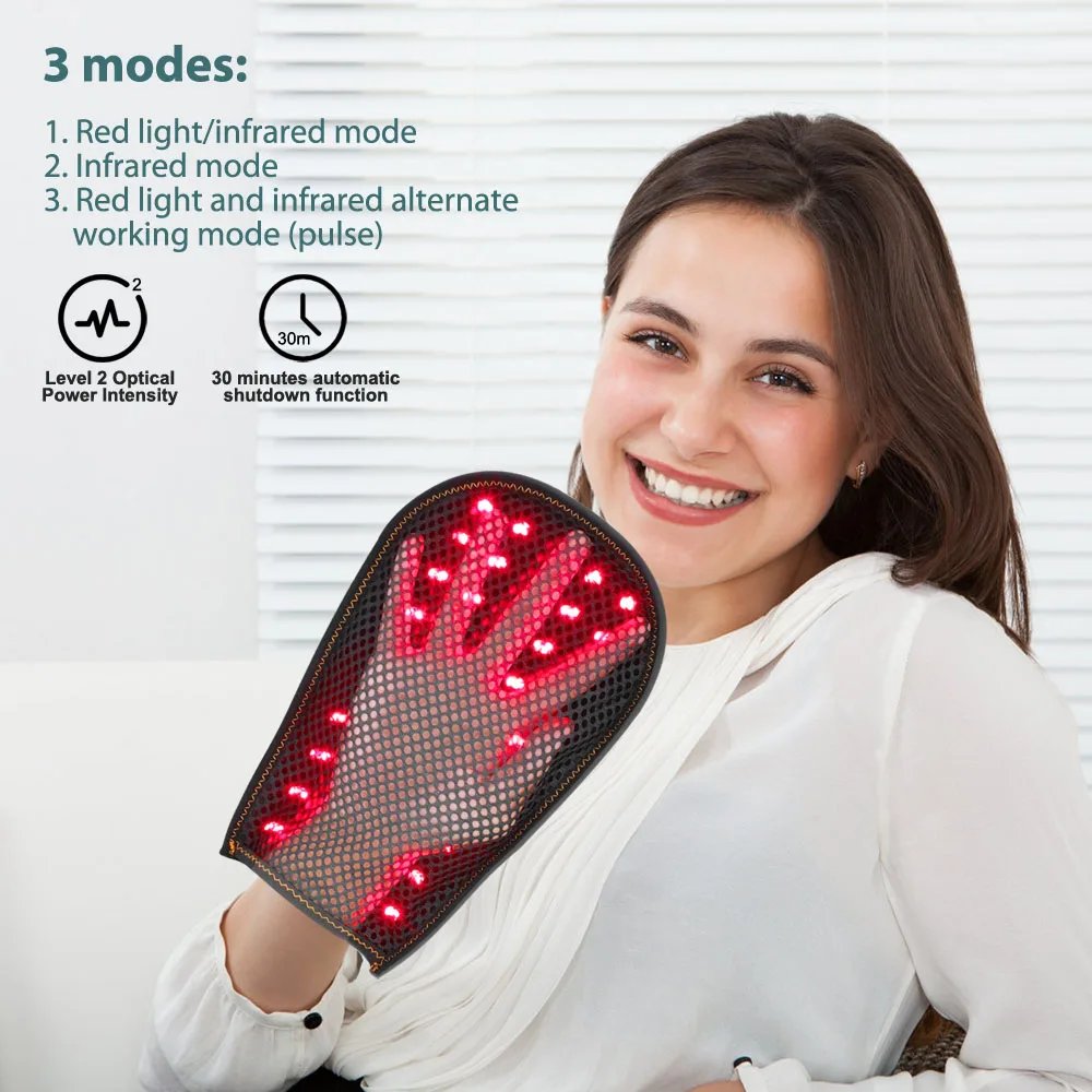 ZONGKUNG Luva de Luz Infravermelha 50 LEDs 660nm 850nm - Imagem 3