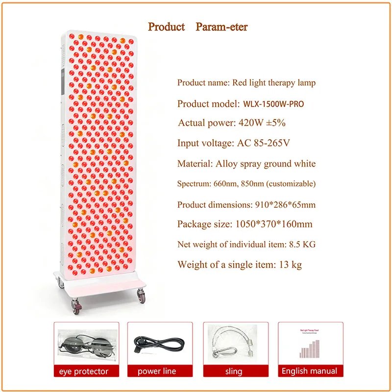 WLX Painel Luz Vermelha WLX-1500W-PRO Branco - Imagem 4
