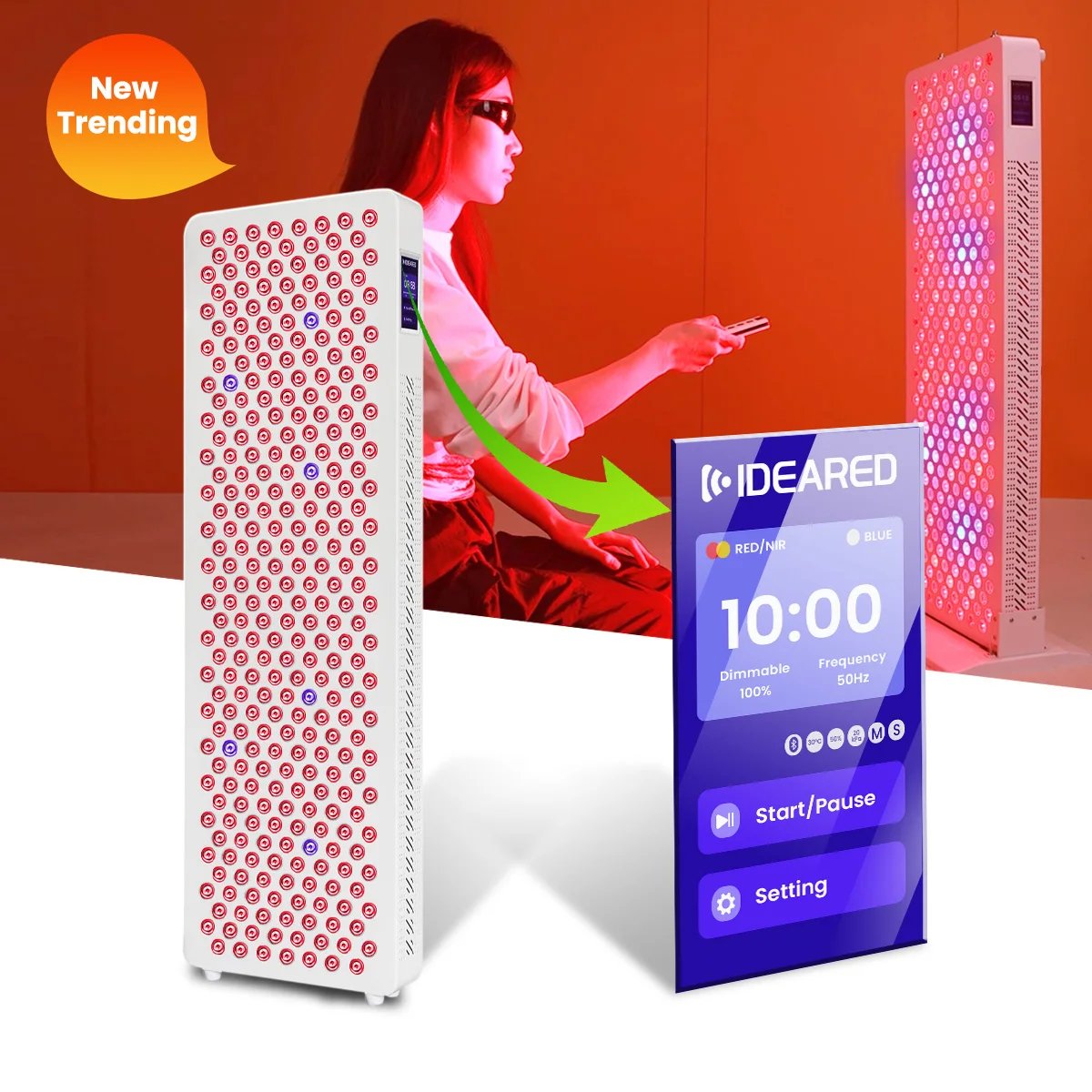 Ideatherapy RL300 MAXc/pt Painel de Luz Vermelha Azul - Imagem 4