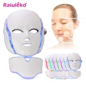 máscara facial led 7 cores