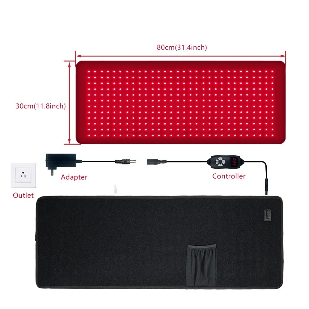 Cinto de LED ZONGKUNG 360LED Vermelho e Infravermelho - Imagem 5