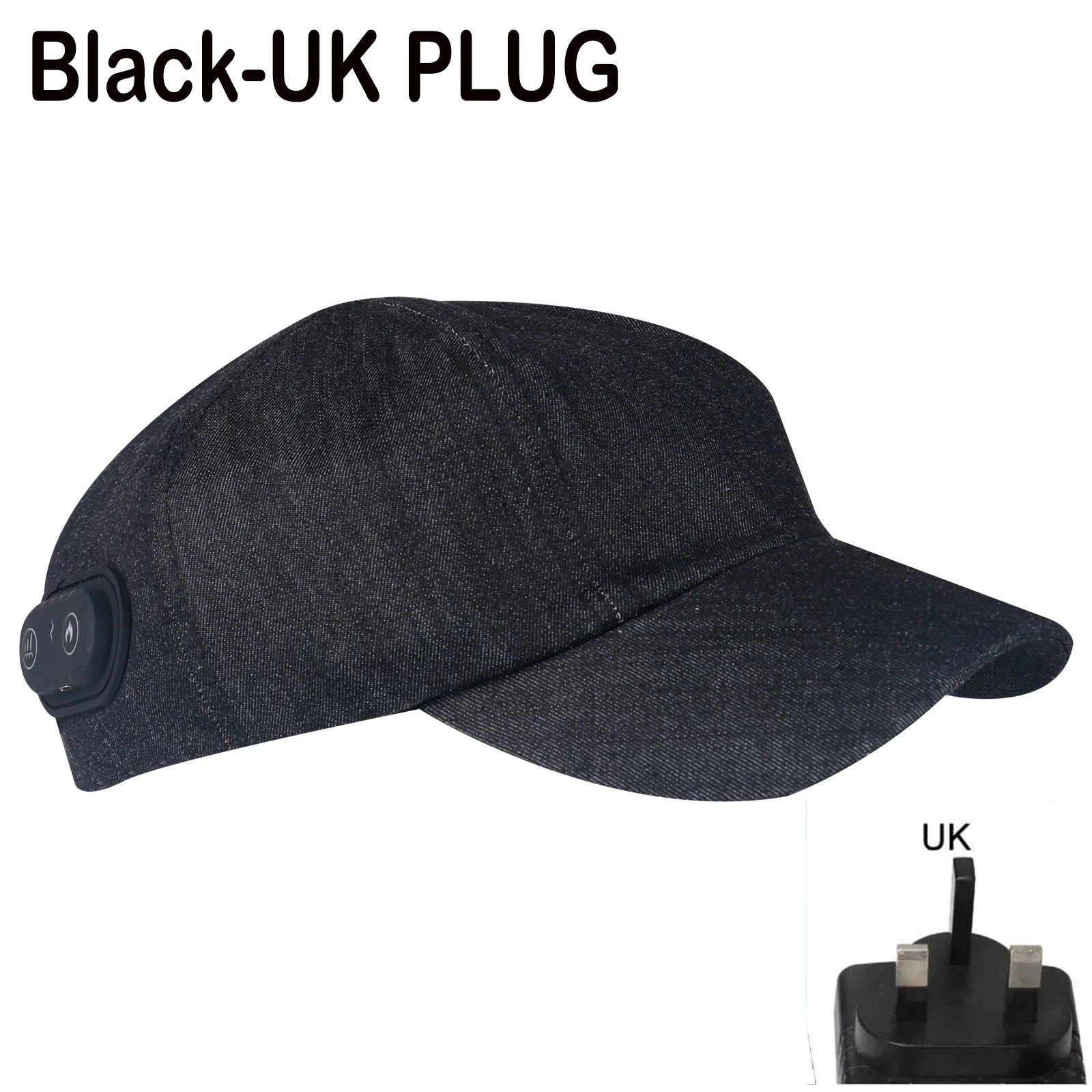 Black UK plug