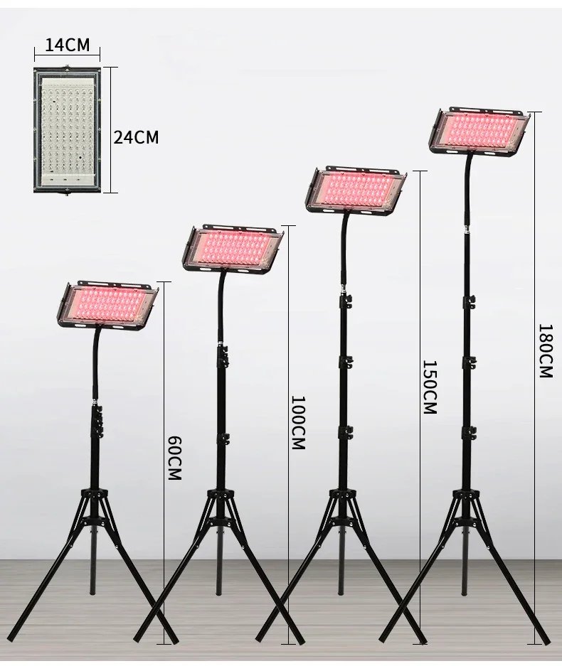 ZONGKUNG Luminária Luz Vermelha 660nm 850nm com Suporte - Imagem 4
