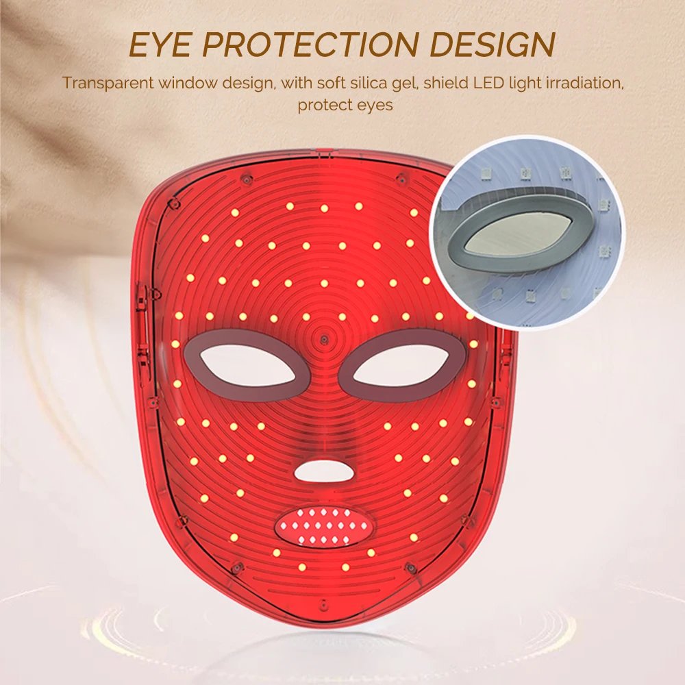 Máscara Facial de LED Foreverlily 7 Cores Acrílico - Imagem 6
