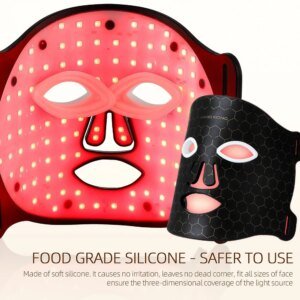 máscara led facial silicone 7 cores