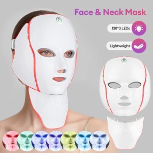 máscara facial led 7 cores