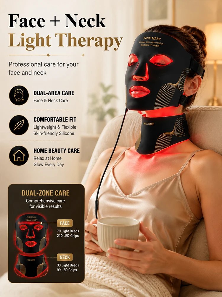 Máscara de LED Facial e Pescoço com 7 Cores - Imagem 2