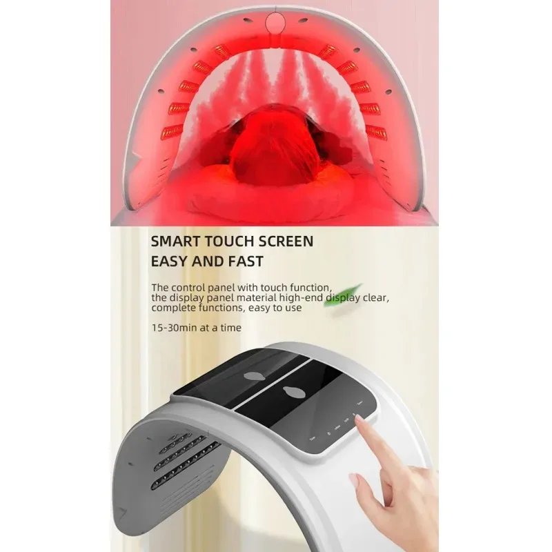 Máscara Facial LED 7 Cores Vilnason com Spray - Imagem 5