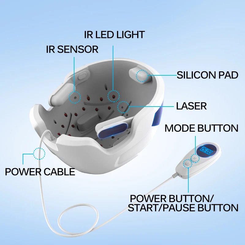 Lescolton Capacete Capilar Laser LLLT LS-D601 - Imagem 6