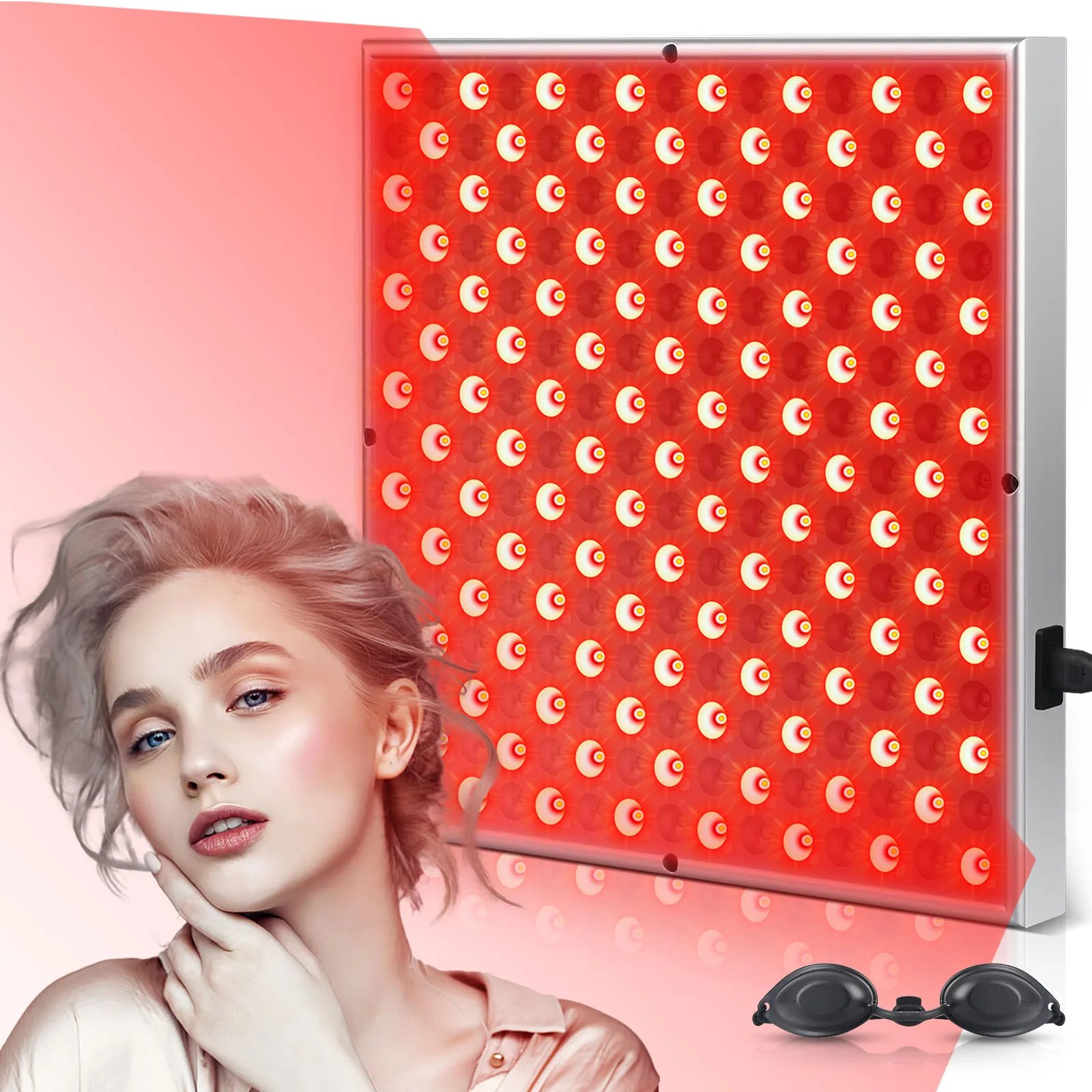 painel led luz vermelha 660nm 850nm