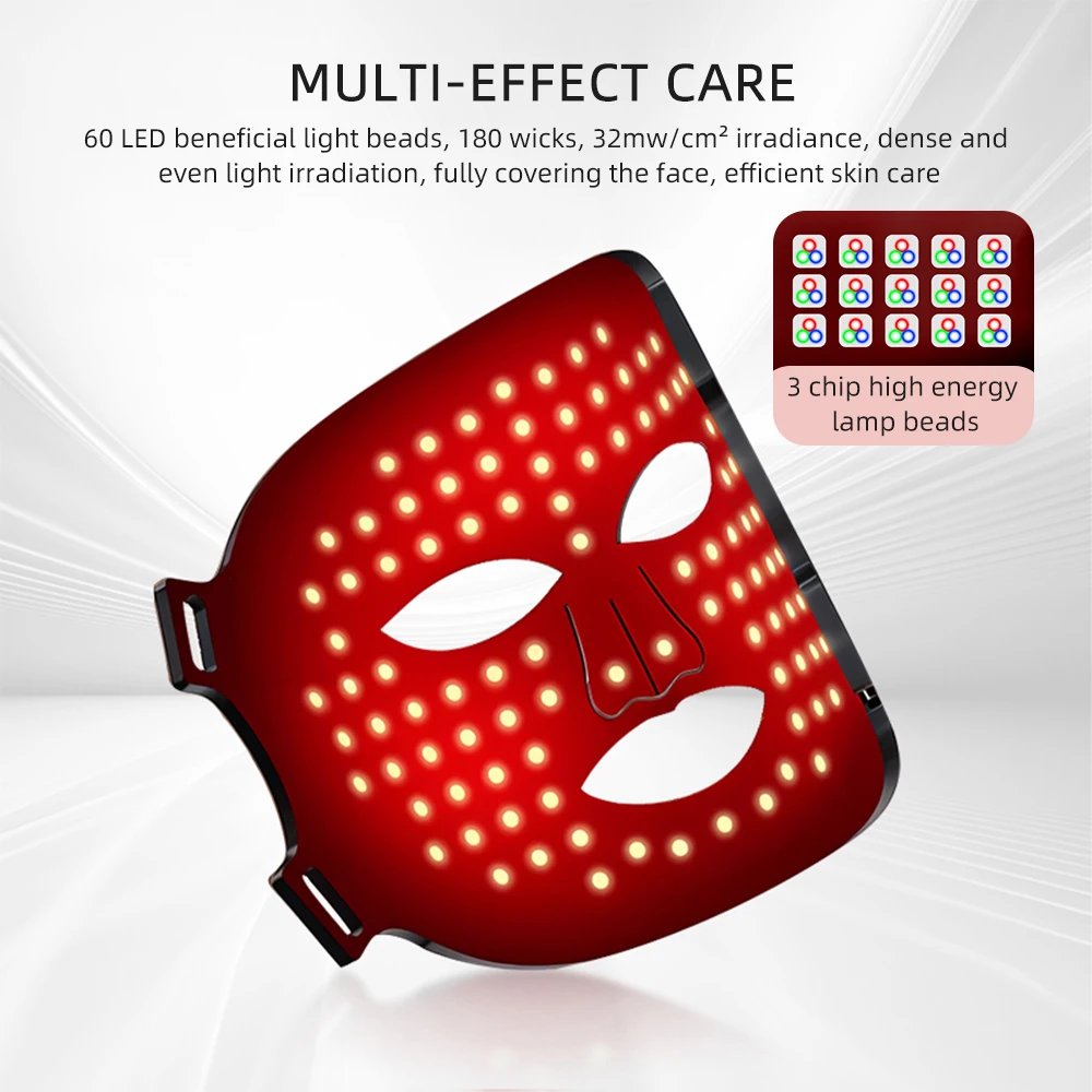 Máscara LED Facial Silicone foreverlily 7 Cores Flexível - Imagem 2