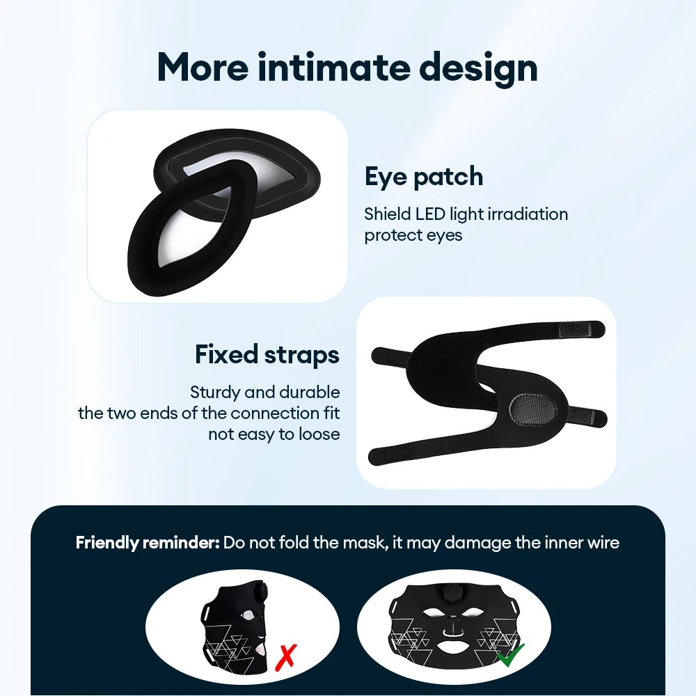 Máscara LED Facial Silicone foreverlily 7 Cores Flexível - Imagem 6
