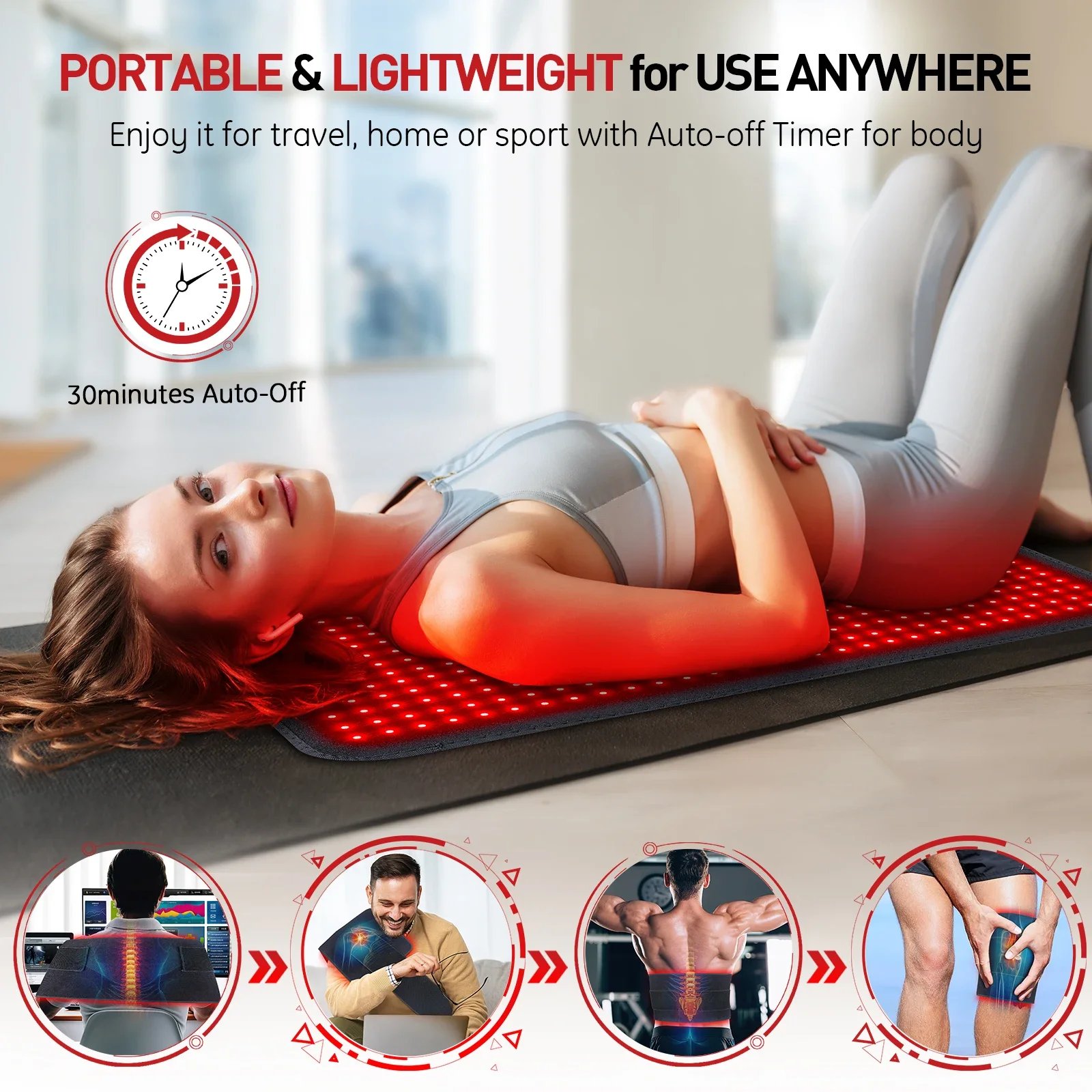 Astarexin Faixa de LED Infravermelho 850nm 60W para Corpo - Imagem 4