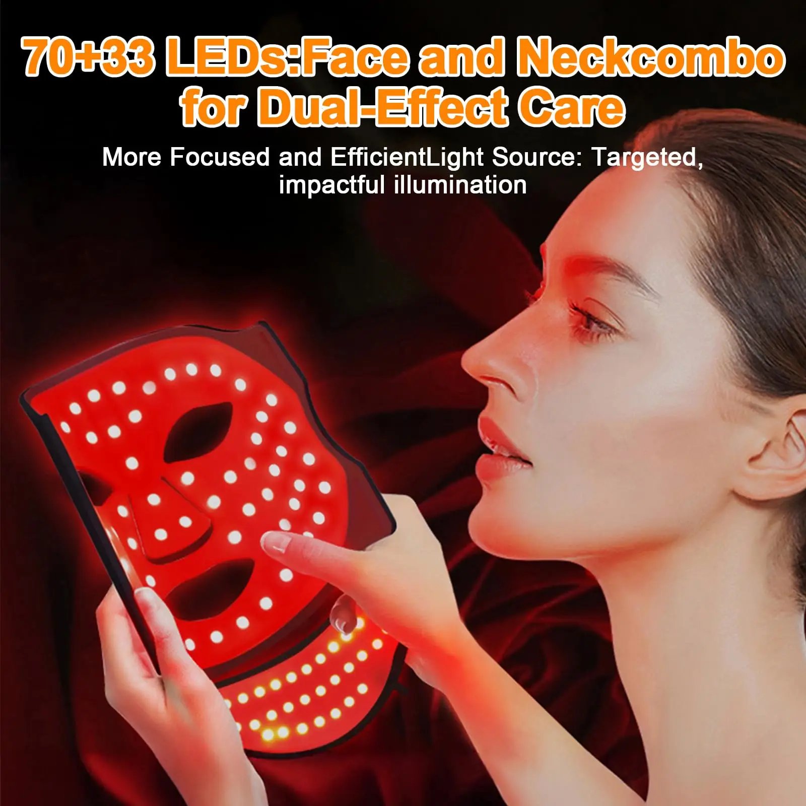Máscara Facial LED 7 Cores UBilli Recarregável USB - Imagem 2