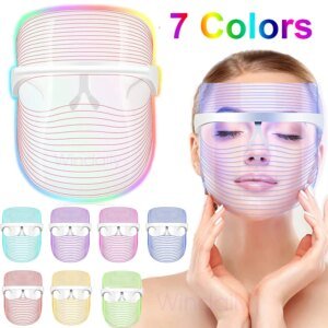 máscara facial led 7 cores
