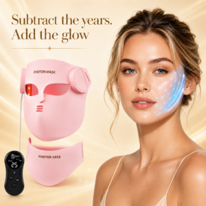 máscara facial e pescoço led