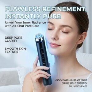 massageador facial portátil luz led
