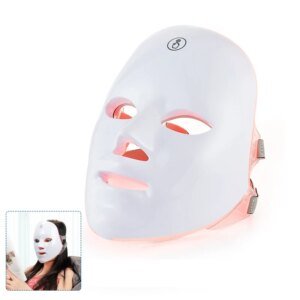 máscara facial led 7 cores sem fio