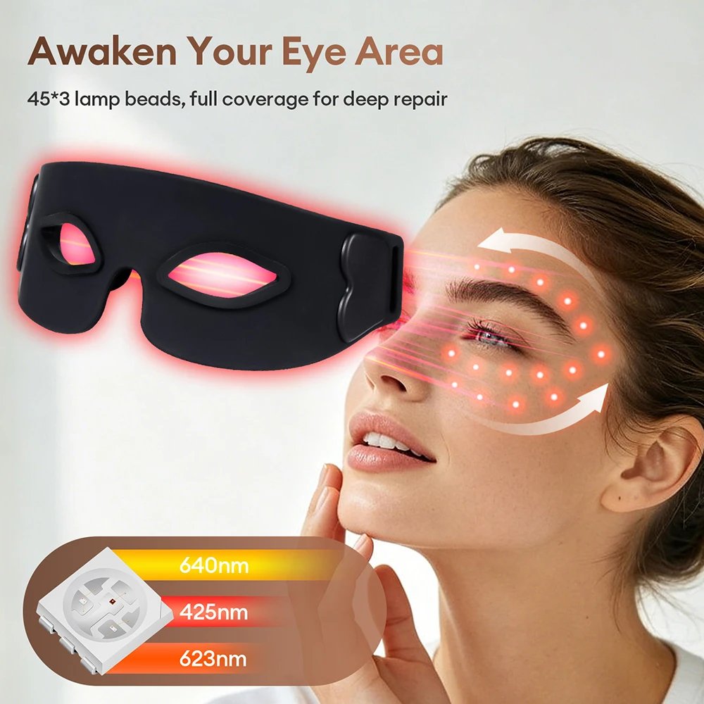 Foreverlily Máscara de Olhos LED Silicone 7 Cores - Imagem 2