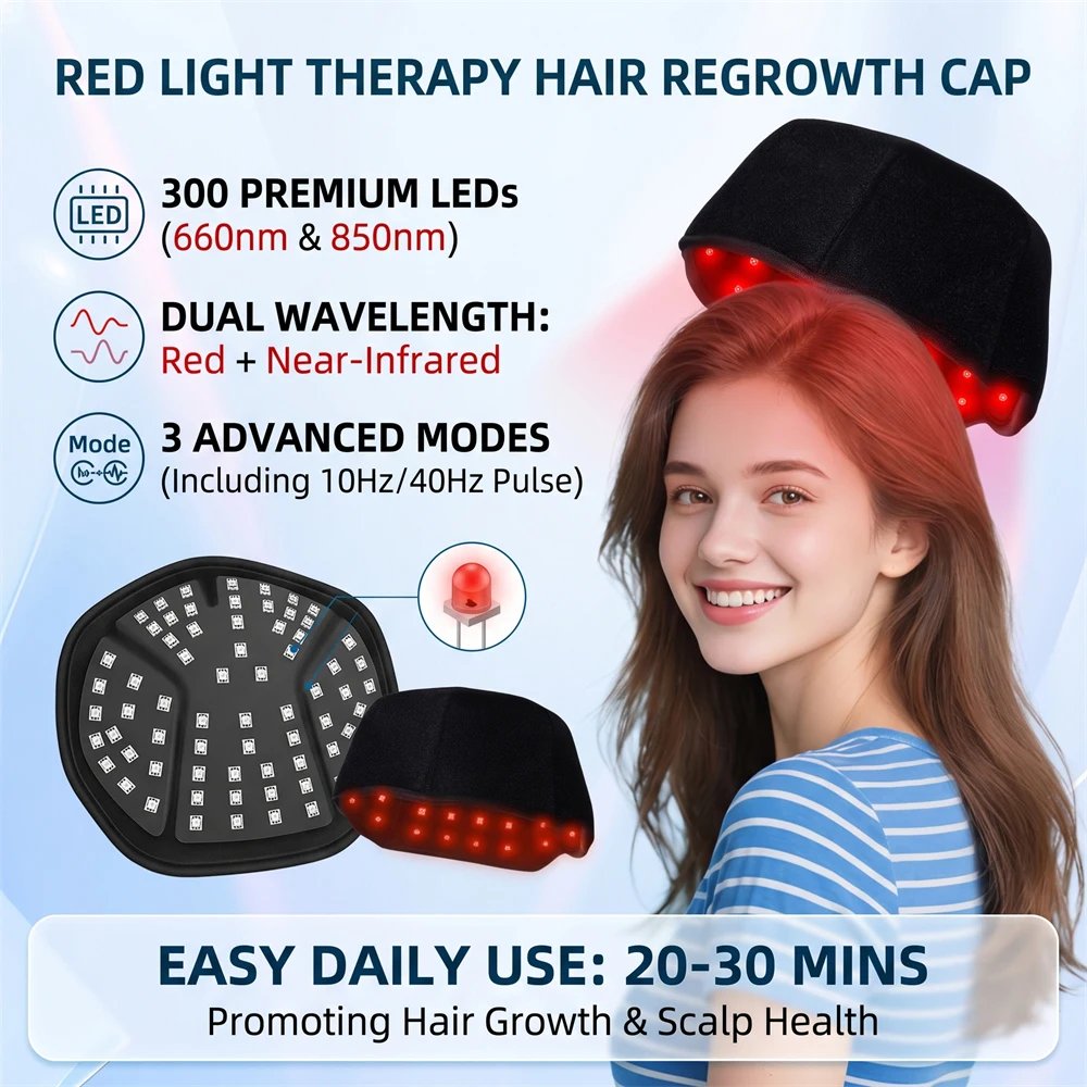 capacete de led para cuidado capilar
