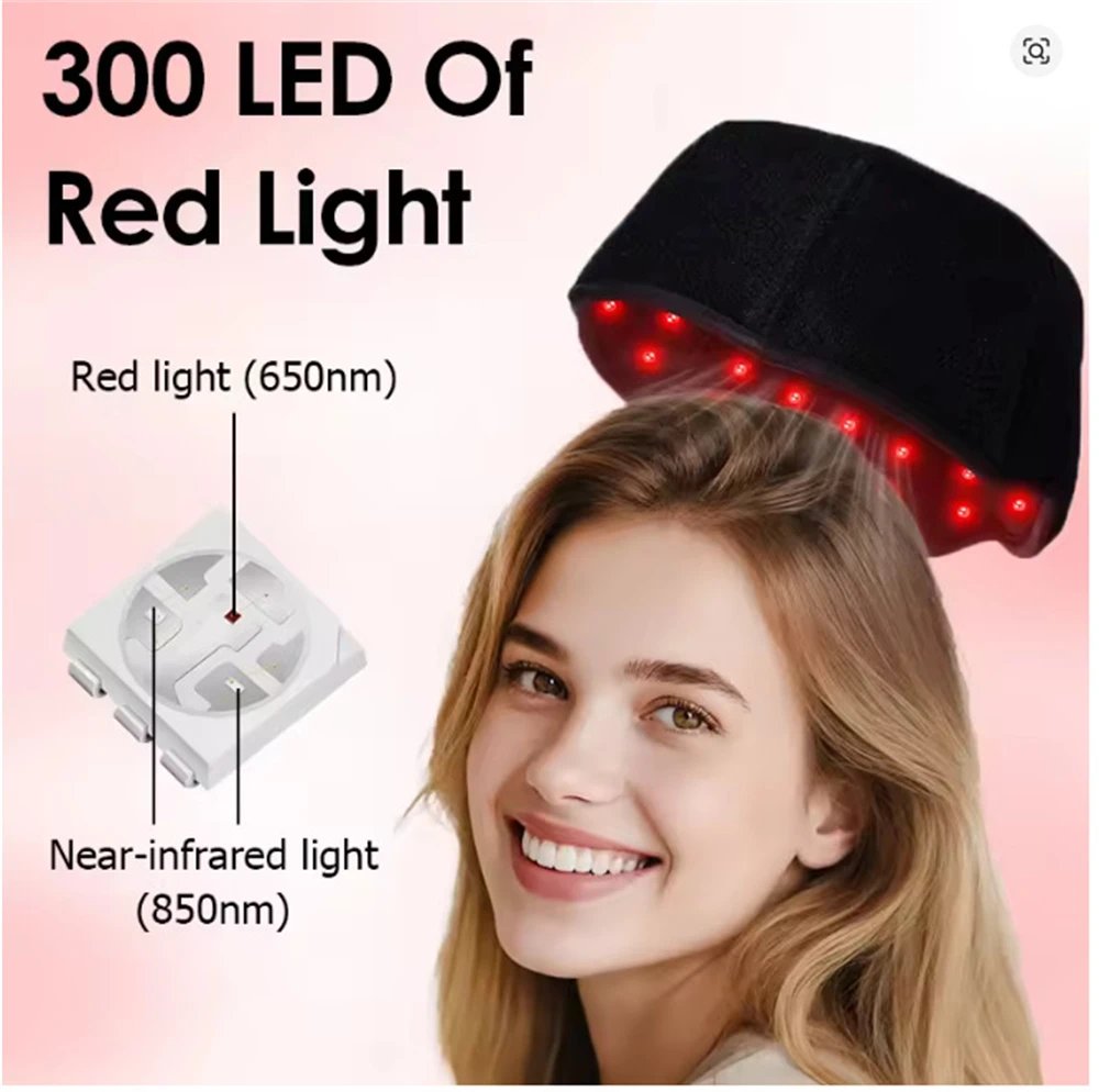 Capacete de LED para Cuidado Capilar 125g USB Preto - Imagem 4