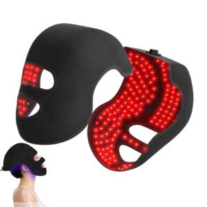 máscara facial led boné 660nm 850nm