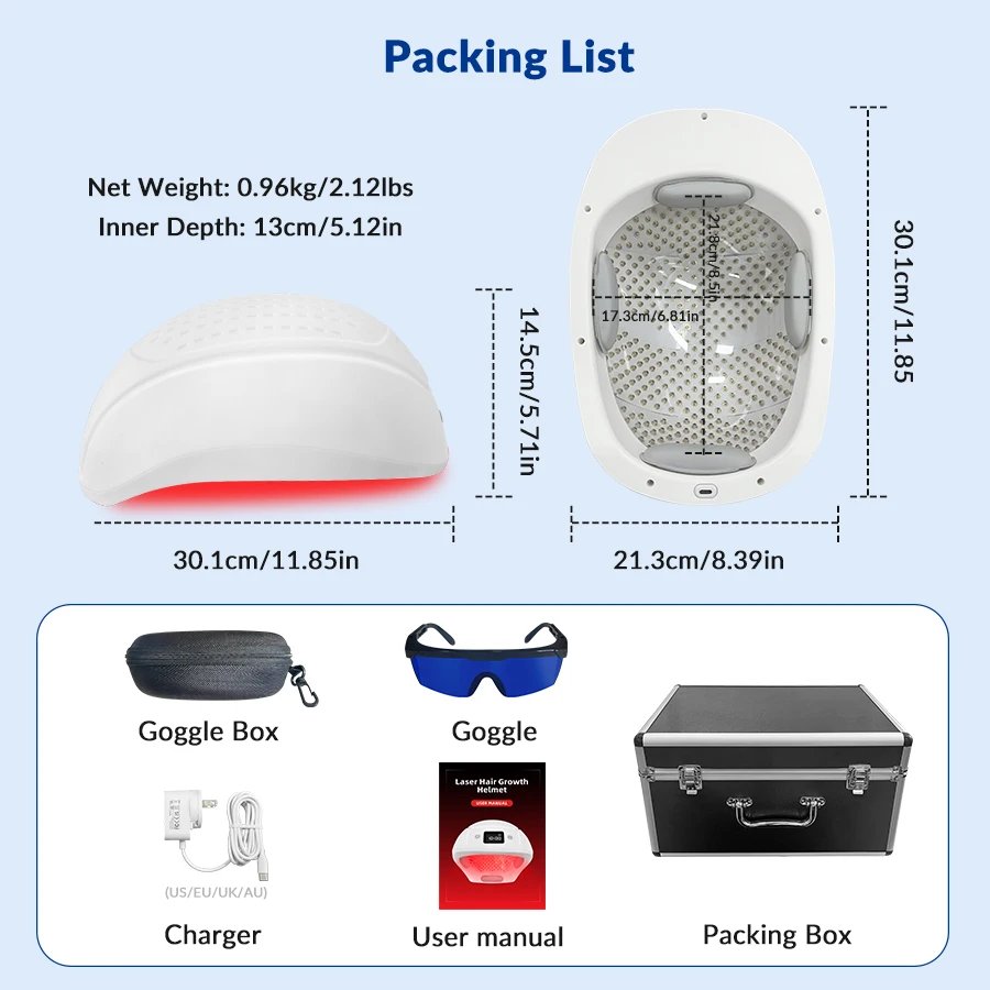 zjzk Capacete de Luz Vermelha 650nm 360 Diodos LCAP360 Branco - Imagem 6