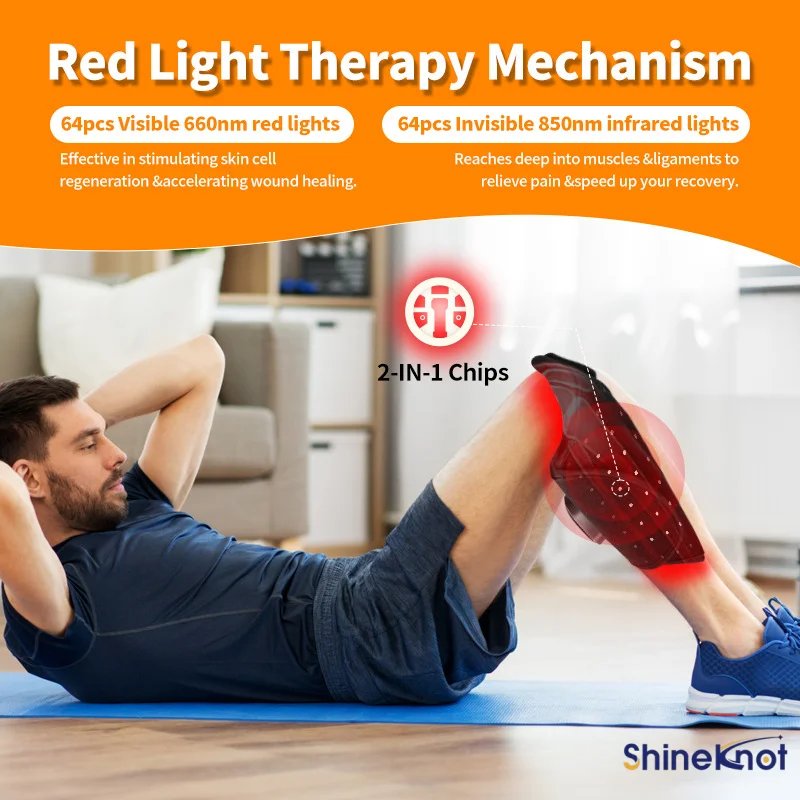 SHINEKNOT Luz Vermelha para Punhos e Joelhos - Imagem 3