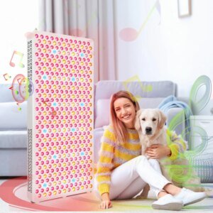 painel de luz vermelha corpo inteiro