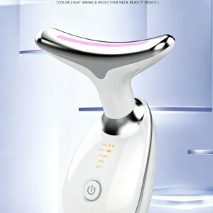 massageador facial e pescoço ems 7 cores
