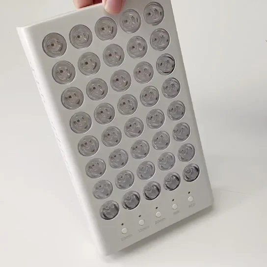 Painel de luz de LED vermelho 86-256V com suporte de mesa - Imagem 2