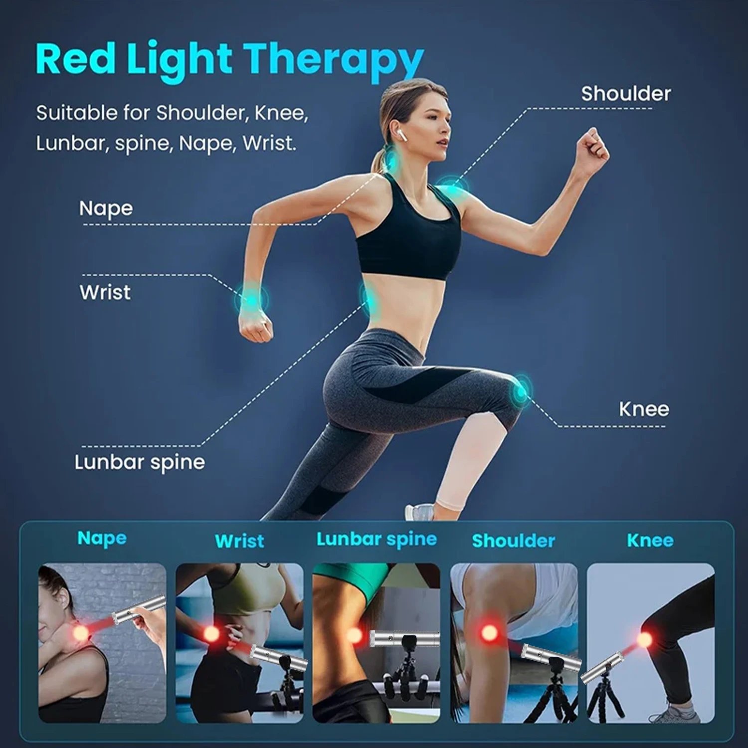Caneta de Terapia de Luz LED Shanglaite T40-BT Azul - Imagem 6