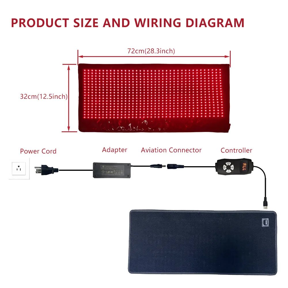 Cinto de Luz Vermelha Shanglaite T150 para Uso Corporal - Imagem 2