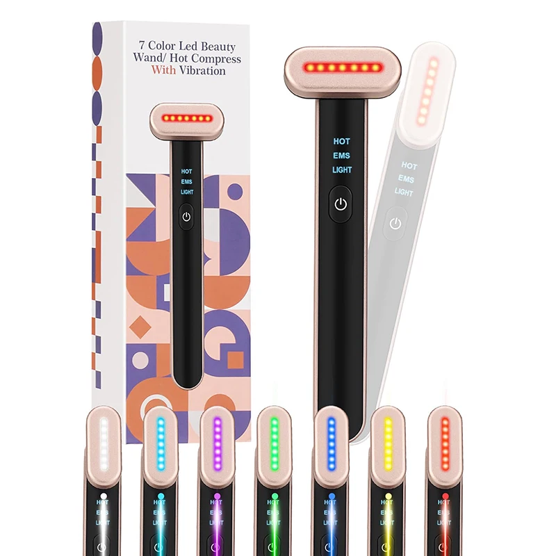 varinha facial 7 cores microcorrente