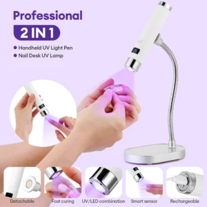 lâmpada uv led para unhas recarregável