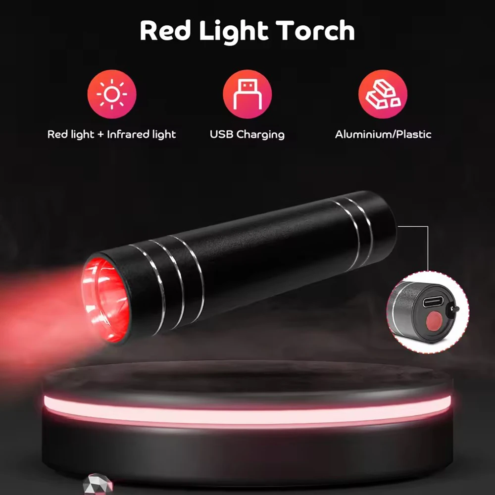 Lâmpada Luz Vermelha 660nm e Infravermelha 850nm Portátil - Imagem 3
