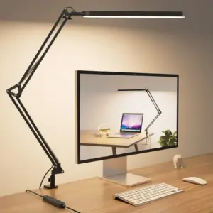 luminária de mesa led braço articulado
