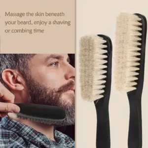 escova de barba masculina crina de cavalo