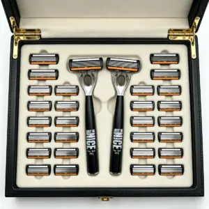 conjunto barbeador manual masculino
