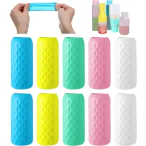tampas de silicone para frascos de viagem