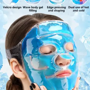 máscara facial de gel frio