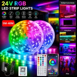 fita led rgb 24v 5 metros