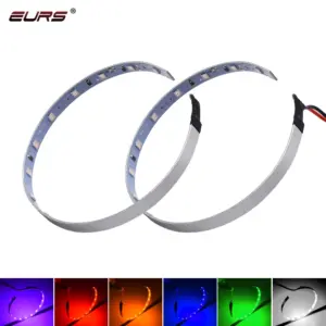 olhos de anjo drl led farol lente projetor