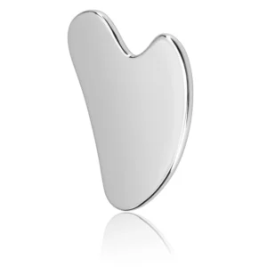 gua sha placa coração aço inoxidável