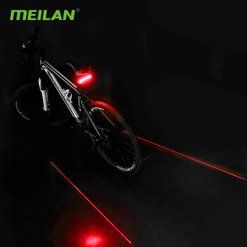 Meilan X5 Luz Traseira de Bicicleta Laser Sem Fio - Imagem 4