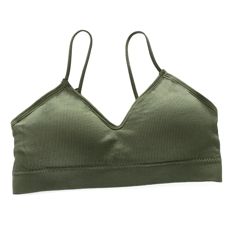Sutiã Esportivo Feminino Sem Costura Bralette Acolchoado - Imagem 6