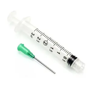seringa 3ml agulha ponta romba