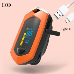 oxímetro de pulso recarregável USB-C